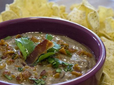 Black Bean and Bacon Hummus — homemade recipe photo